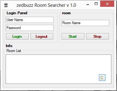 Searcher - Zedbuzz Room Searcher V1.0 Screenshot_room_searcher